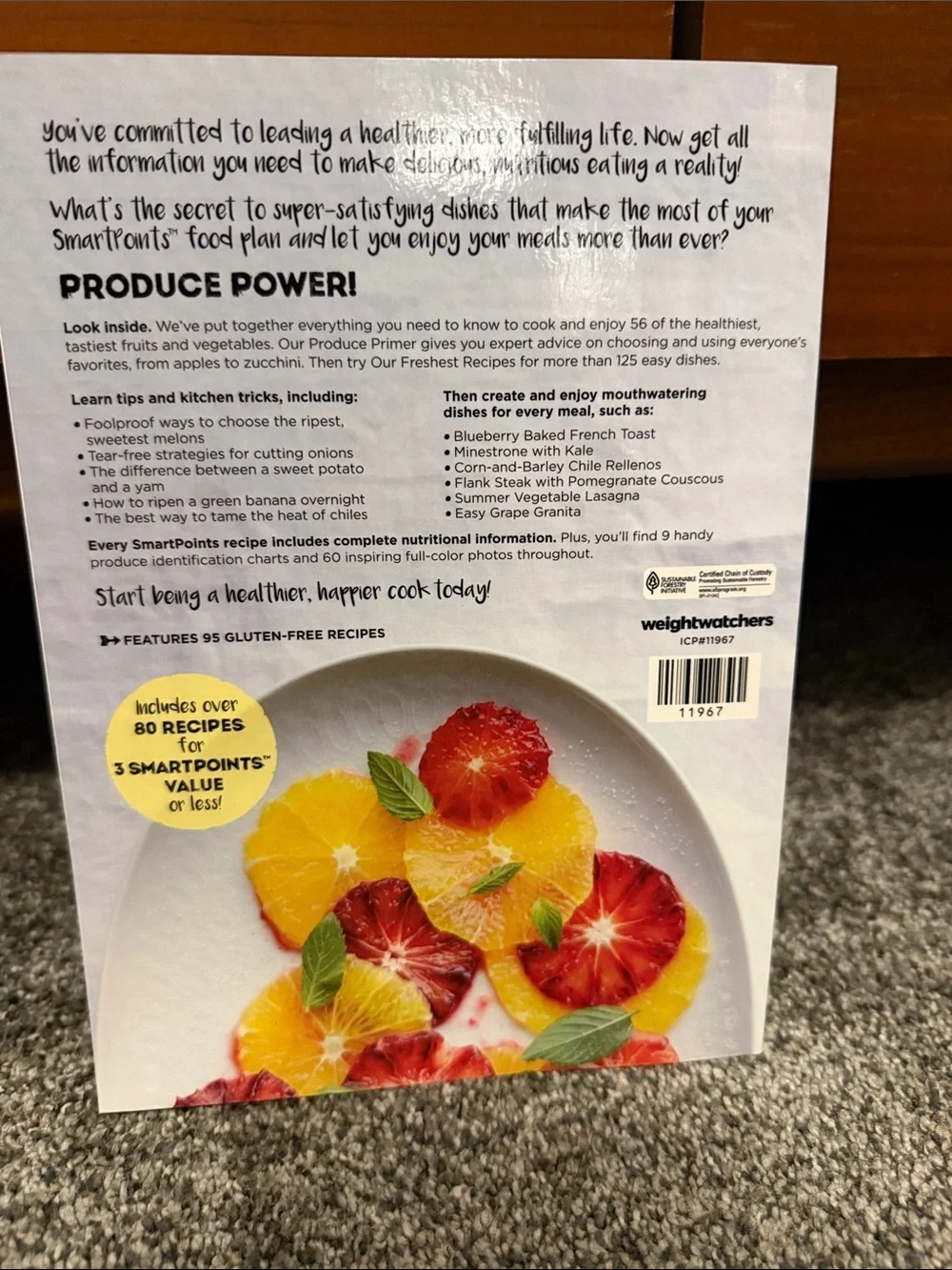 Weight Watchers The Little Big Book of Fruits & Veggies - Green and White Cover